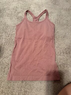 lululemon athletica Ribbed Dusty Rose Tank with Racerback